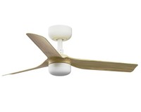 90Cm Energiesparender Deckenventilator Mit LED Und Fernbedienung DC LüFter Ahorn