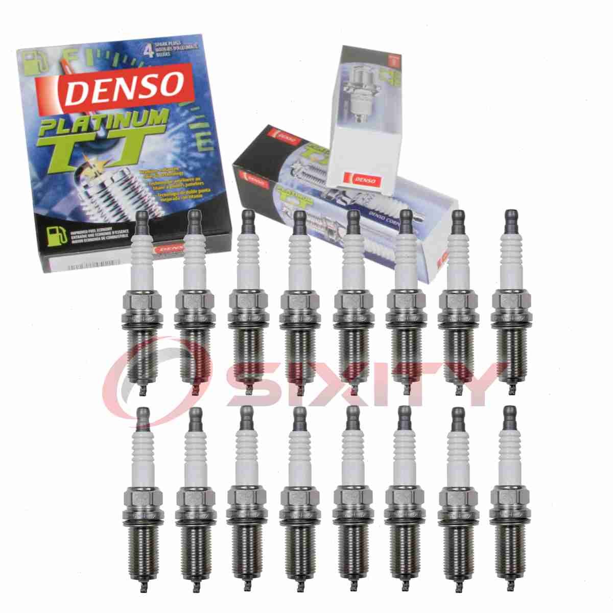 16 pc Denso Platinum TT Spark Plugs for 2010 Dodge Ram 1500 4.7L V8 Ignition cc
