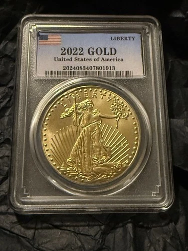 United States American Eagle 2022 1 oz Gold Liberty Coin Cert# 2024083407801913
