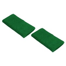 2Pcs 8x15cm Sport Wristbands Terry Absorbent Tennis Sweatband, Dark Green