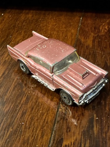 Matchbox SuperFast 1979 ’57 Chevy Rose Pink Diecast Car – Good Vintage Toy