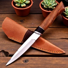 Custom HandMade High Carbon Steel Blade Puukko Hunting Knife UU 62
