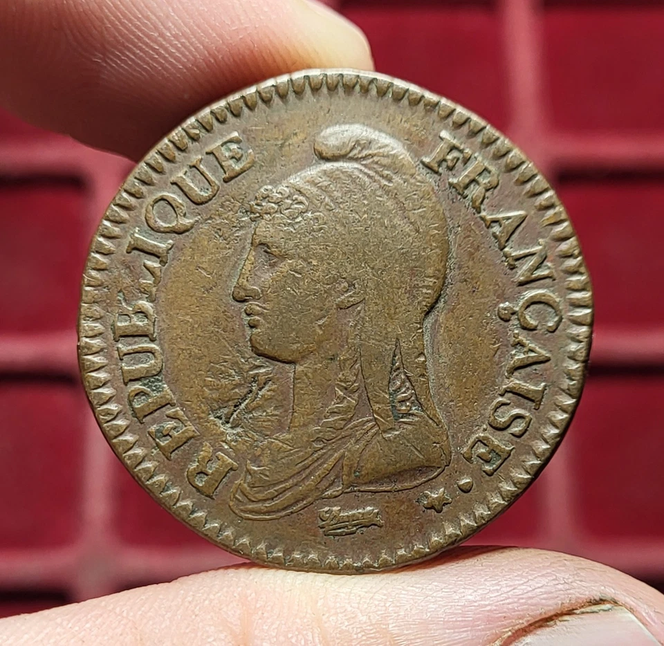 #109-11 ~ Dupré - Un décime L'an 7 A - Photo 2/2