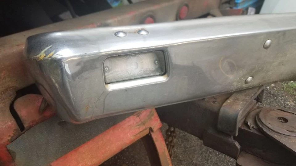 Parachoques delantero cromado compatible con Plymouth Barracuda 360825 1966 Foto 4 de 4