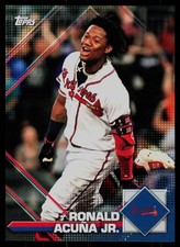 2020 Topps Heritage #8 Ronald Acuna Jr. 2020 MLB Sticker Collection Preview