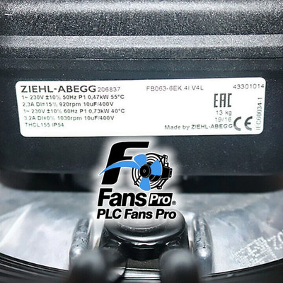 1PCS New ZIEHL-ABEGG FB063-6EK.4I.V4L Axial Fan FB063-6EK.4I.V4L Fast Ship