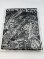 Mary Kay Travel Makeup Bag Black Love Print Cosmetic Zip Pouch New Sealed