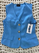 Milk and Honey Sky Blue Vest Women s Size M New Without Tags 0005
