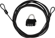 14.7FT Security Steel Cable with 3 Digit Combination Lock