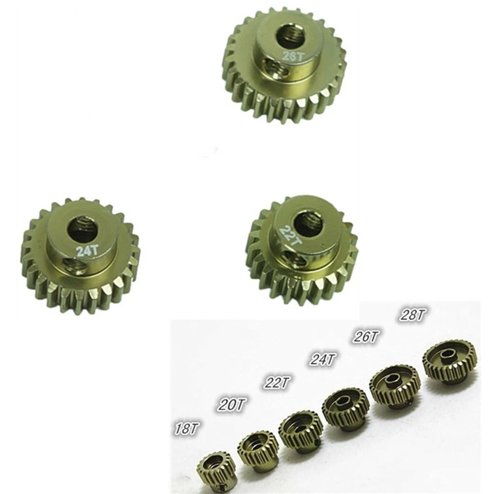 48P 7075 Hardened Motor Gear Parts for XIS CS R31 SCX10 RC Car Model Accessories - Image 2 of 4