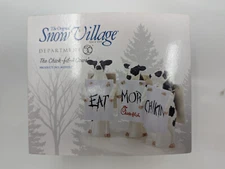 Department 56 porcelain Chik-Fil-A Cows figurine in pristine condition.