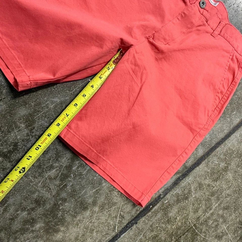 Free Planet Chino Shorts Mens Sz 32 Orange Cotton Regular Fit Flat Front Outdoor - Image 2 of 4