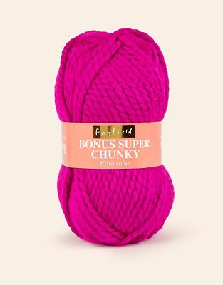 Laine Hayfield Bonus Aran 100% Acrylique - Pelote 100 G - Magenta (564) - Pour Tricot Et Crochet