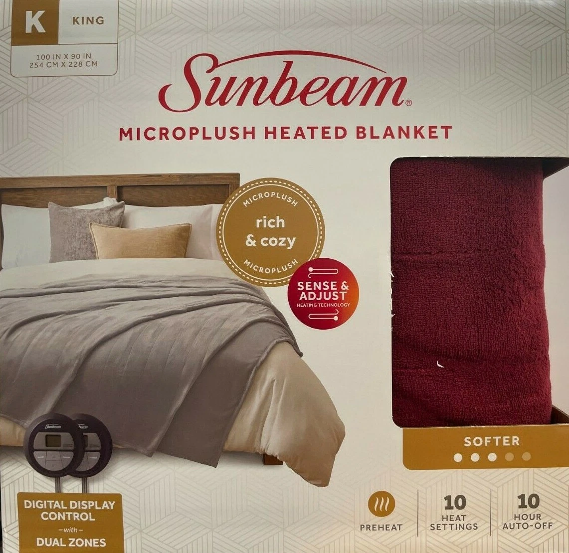 Sunbeam king 2025 size heated blanket