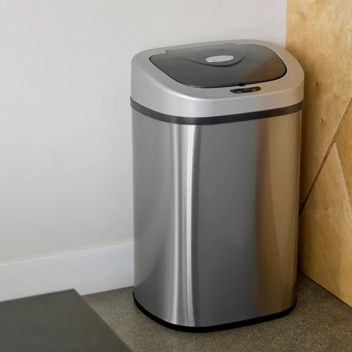 Nine Stars 21-Gallon Motion Sensor Touchless Kitchen Trash Can DZT-80-4, Silver