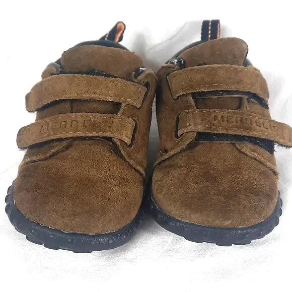 Sapatos infantis de camurça Merrell tamanho 5 marrom - Imagem 2 de 4