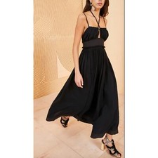 Ulla Johnson Black Strappy Freya Dress Sz 8 