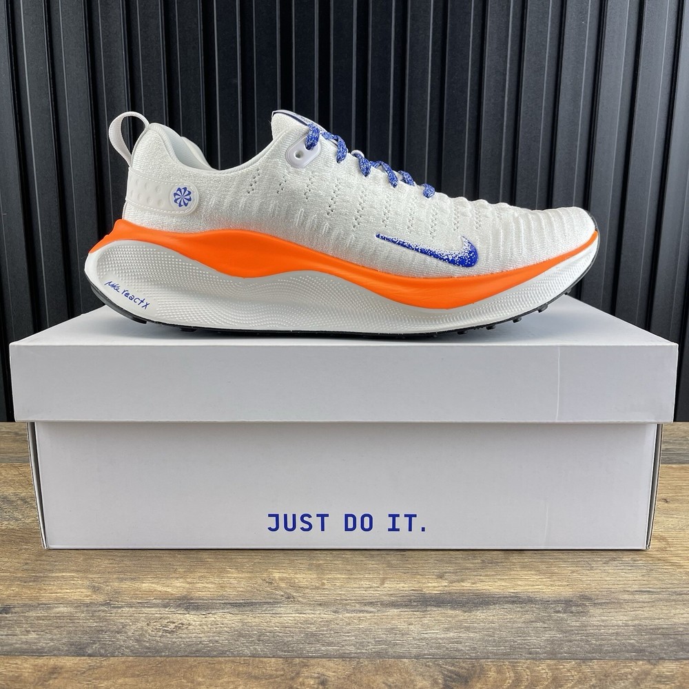 Nike ReactX Infinity Run 4 Blueprint Men Size 11 White Orange Running Shoes