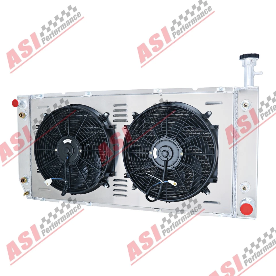 3Row Radiator Shroud Fan Fit 2004-2016 Chevy Express/GMC Savana 2500 3500 6.0L Foto 3 de 4