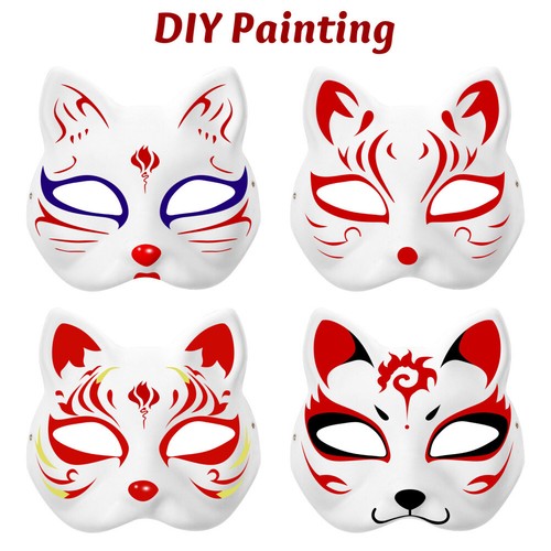 20pcs Blank Cat Masks Paper Blank Masks DIY Hand Painted Cat Masks Props - Picture 7 of 11