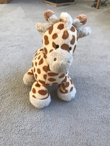 Mothercare Brown Beige Giraffe Baby Comforter Soft Hug Plush Toy
