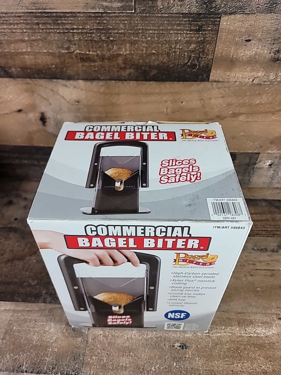 Commercial Bagel Biter The Original Bagel Guillotine Slicer Cutter