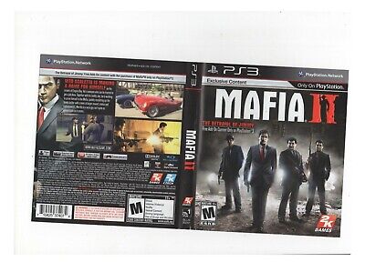 Mafia II PS3 ARTWORK ONLY Authentic Playstation 3 