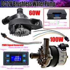 Brushless Water Pump DC 12V 60W 100W LCD PWM-Controllable Water Circulation Pump