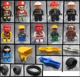 Lego Duplo Toolo Spare Parts Crane Arm Connector Action Wheeler Tire Rim Wings