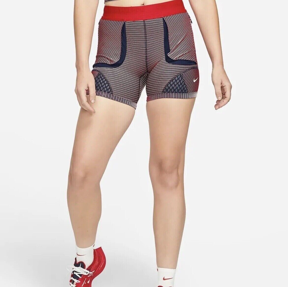 NIKE X Gyakusou Utility Shorts Red Black GIRA Tights Running NIKE X Gyakusou Utility Shorts Red Black GIRA Tights Running