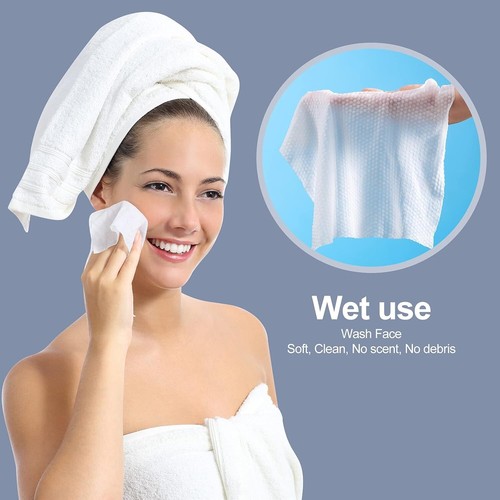 Cotton Disposable Face Towel Makeup Dry Wet Portable Facial Tissue Washing Clean - Picture 2 of 4