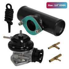 Universal 2.0 51mm Type-s 10psi Adjustable Turbo Blow Off Valve Flange Pipe Bk