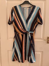 Ivivi Stripe Wrap Dress Never Worn.