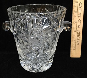 small crystal ice bucket