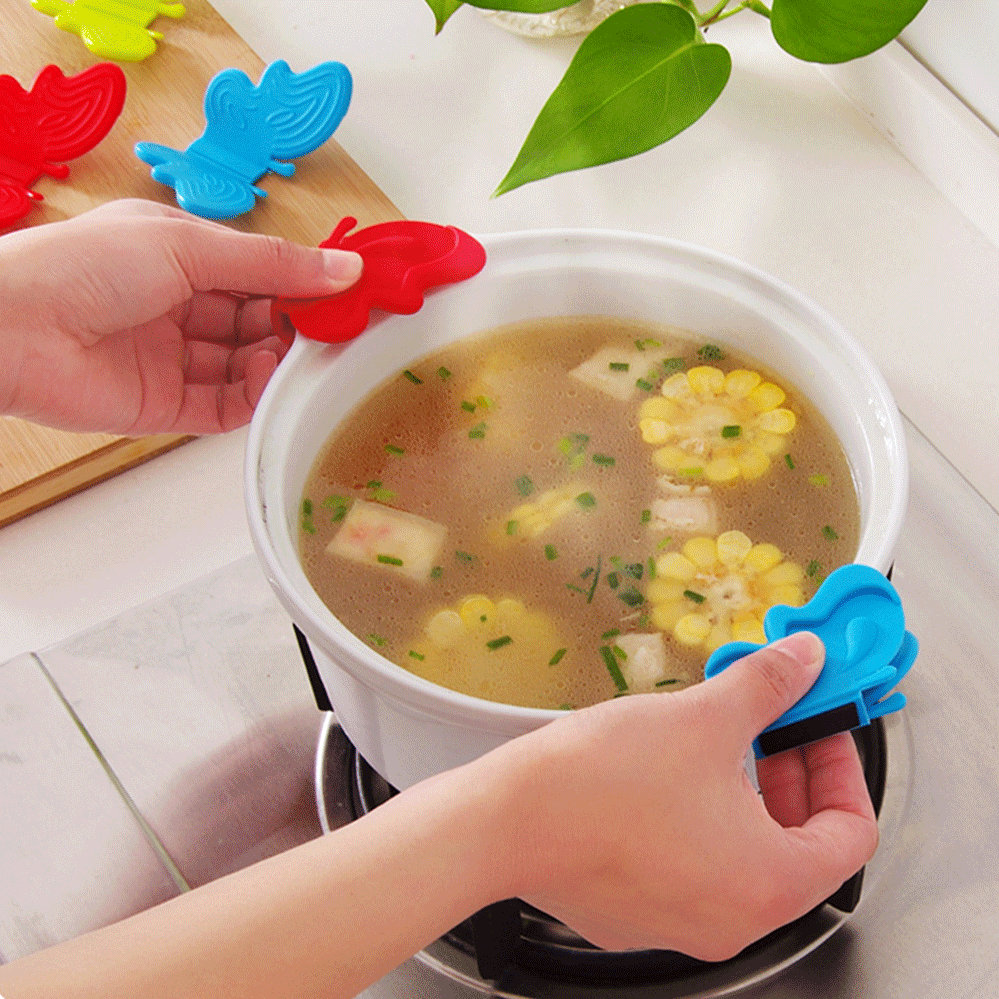 Oven Mitts Silicone Kitchen Tool AntiScald With Gadget