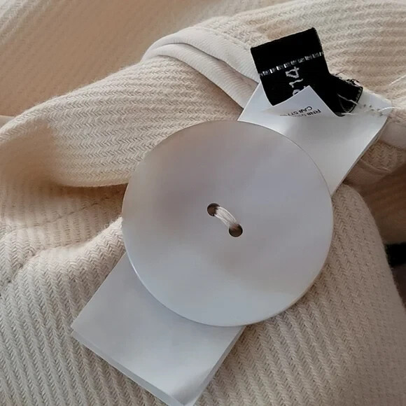 KATE SPADE Women's White Luxe Twill Jacket US Size 14 thumbnail 9