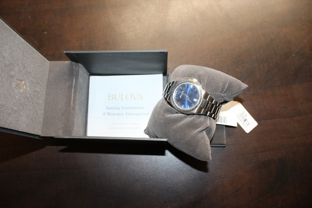 Bulova Surveyor 34mm Silver Stainless Steel Case Band  display picture 2