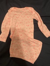Simple Joys By Carter 0-3 Months Sleep Gown Pink Animals Baby