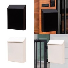 Wall Mounted Mailbox Large Capacity Simple Letter Box for Gate Porch House