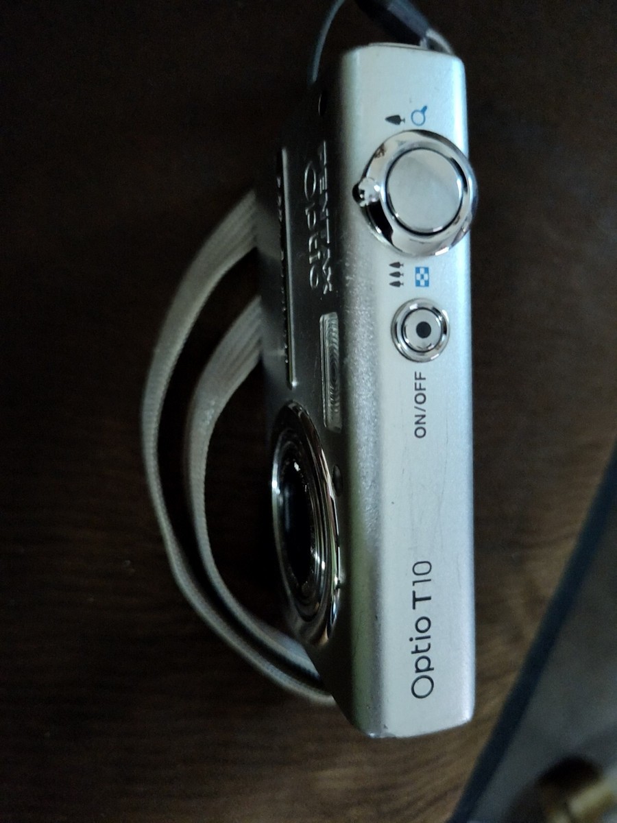 PENTAX Optio T10シルバー Pentax Optio T10 6.0MP Silver Digital Camera No battery To Test | eBay