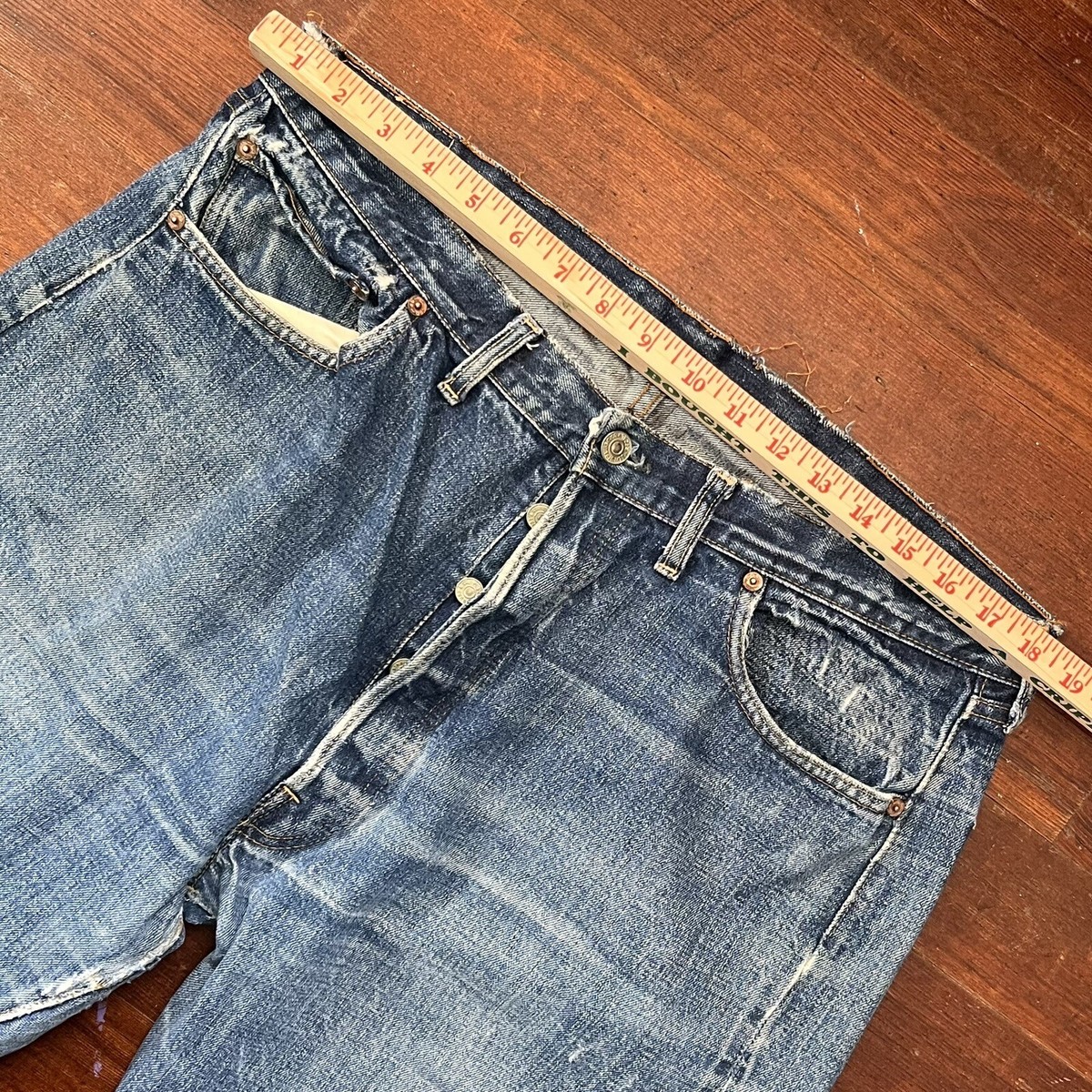 1960's Big E Vintage Levi's 501 Redline Selvedge Denim 40x32 1960's Big E Vintage Levi's 501 Redline Selvedge Denim 40x32
