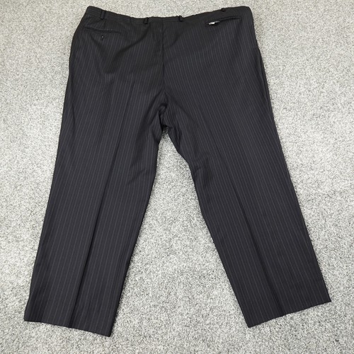 Ralph Lauren Suit Mens 54 Black Gray Wool Jacket Coat Blazer Trouser Pants 50X30 - Picture 7 of 23
