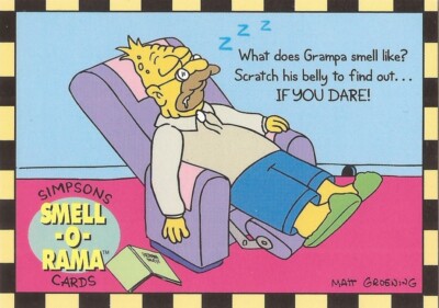 The Simpsons Series 2 SkyBox - P3 ''Grampa Simpsons Bottom 15'' Promo Card