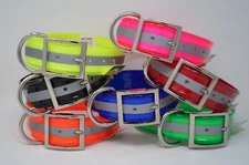 104D Reflect Reg. Dee 1 1/2"  SunGlo for Hunt Dog or Pet "Free Brass Nameplate"