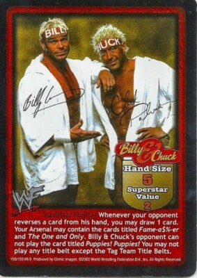 WWE: Billy & Chuck Superstar Card for Billy & Chuck [Played] Raw Deal ...