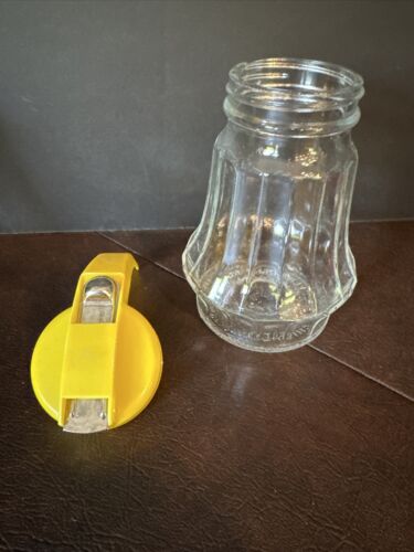 3 Vintage Federal Tool Corp Restaurant Glass Yellow/Green/Red SYRUP Dispensers - Picture 10 of 17