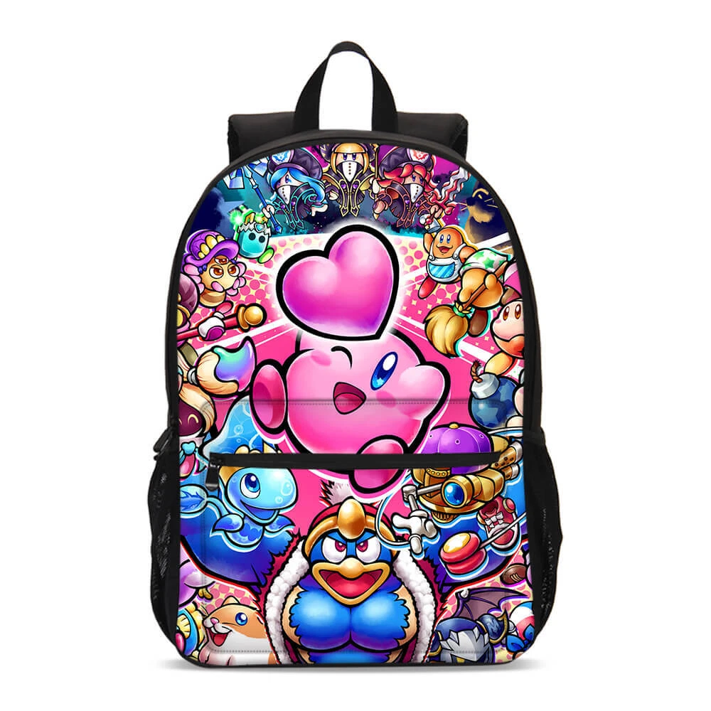 Cute Kirby Cartoon Girls Backpack for Kid