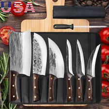 Handmade Kitchen Chef Knife Hand Forged Steel Blade Chef Cleaver Butcher Knives