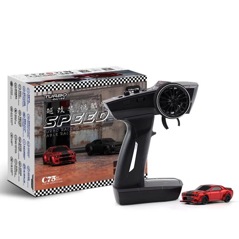 Turbo Racing 1:76 C75 Drift RC Car With Gyro Radio Full Proportional Toy RTR NEW - Image 2 of 4