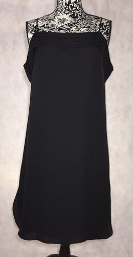 T Alexander Wang Women Dress Size 2 NWT 100% Silk Black Open Shoulders - 第 1/8 張圖片